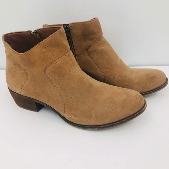 Lucky brand women’s tan suede ankle boots size 10M‎ - Picture 5 of 12
